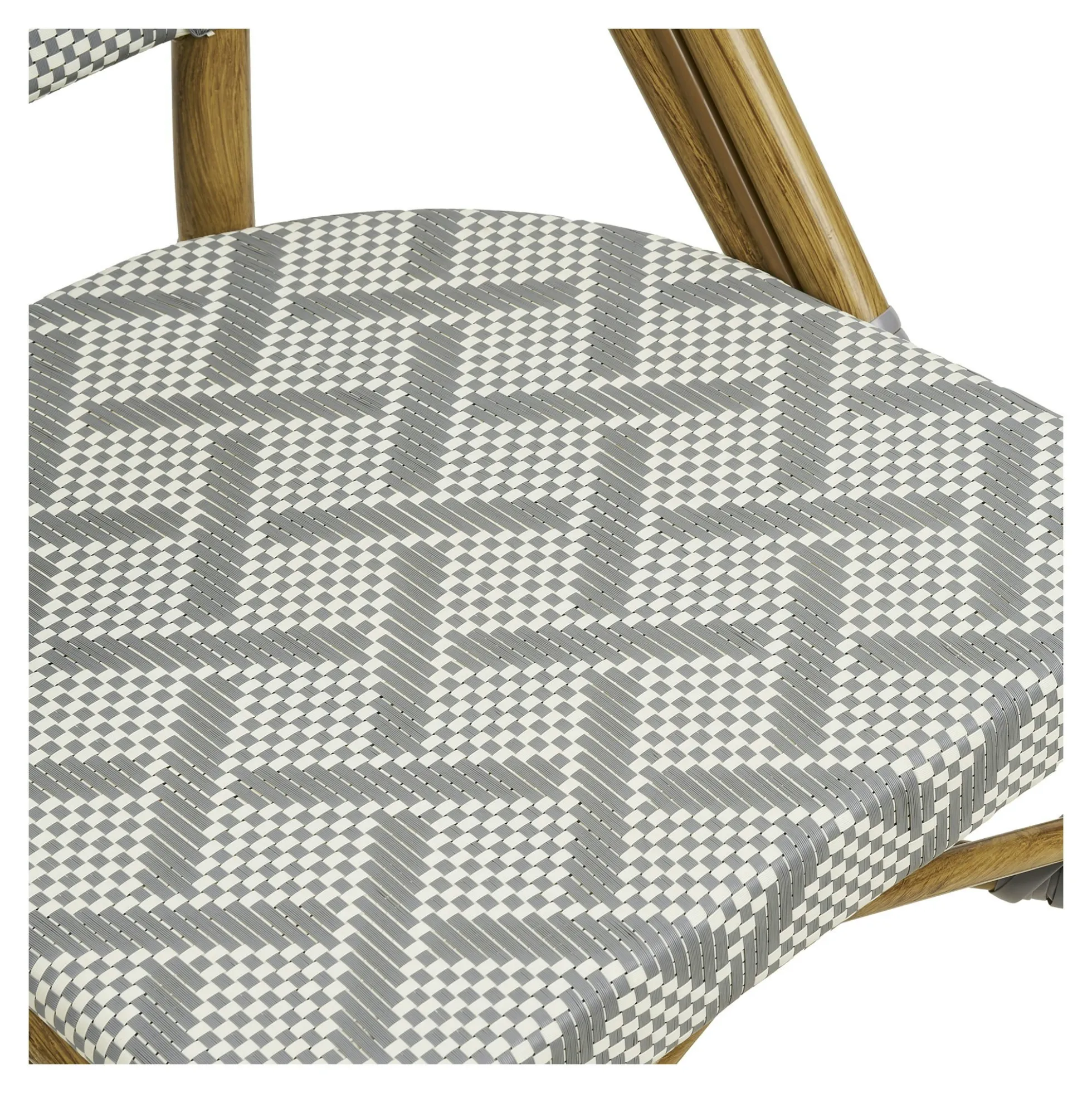 Chaise bistrot grise en textilène (lot de 2) TORANO