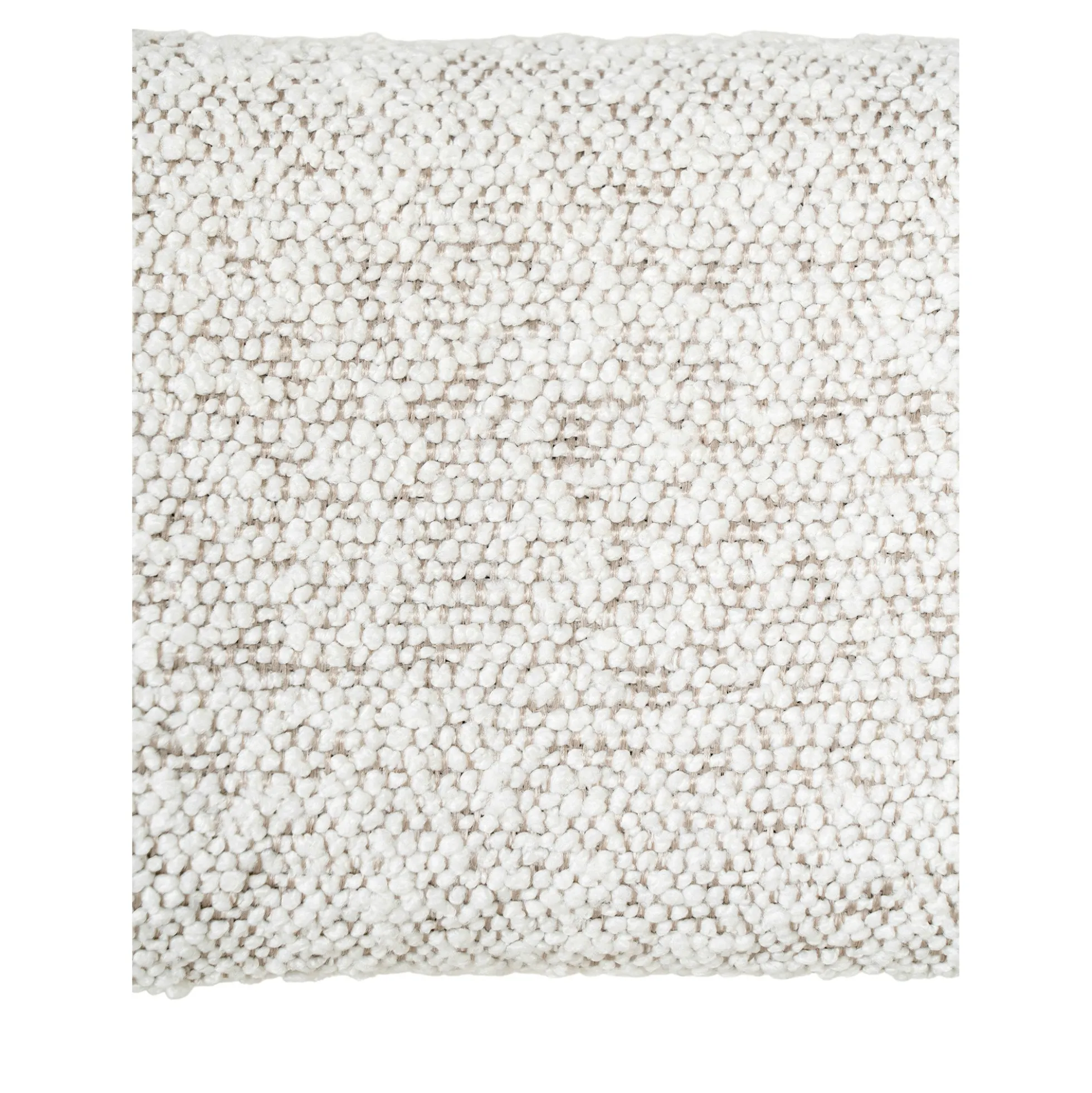 Chaise blanche moderne en tissu bouclette avec accoudoirs (lot de 2) SAVONE