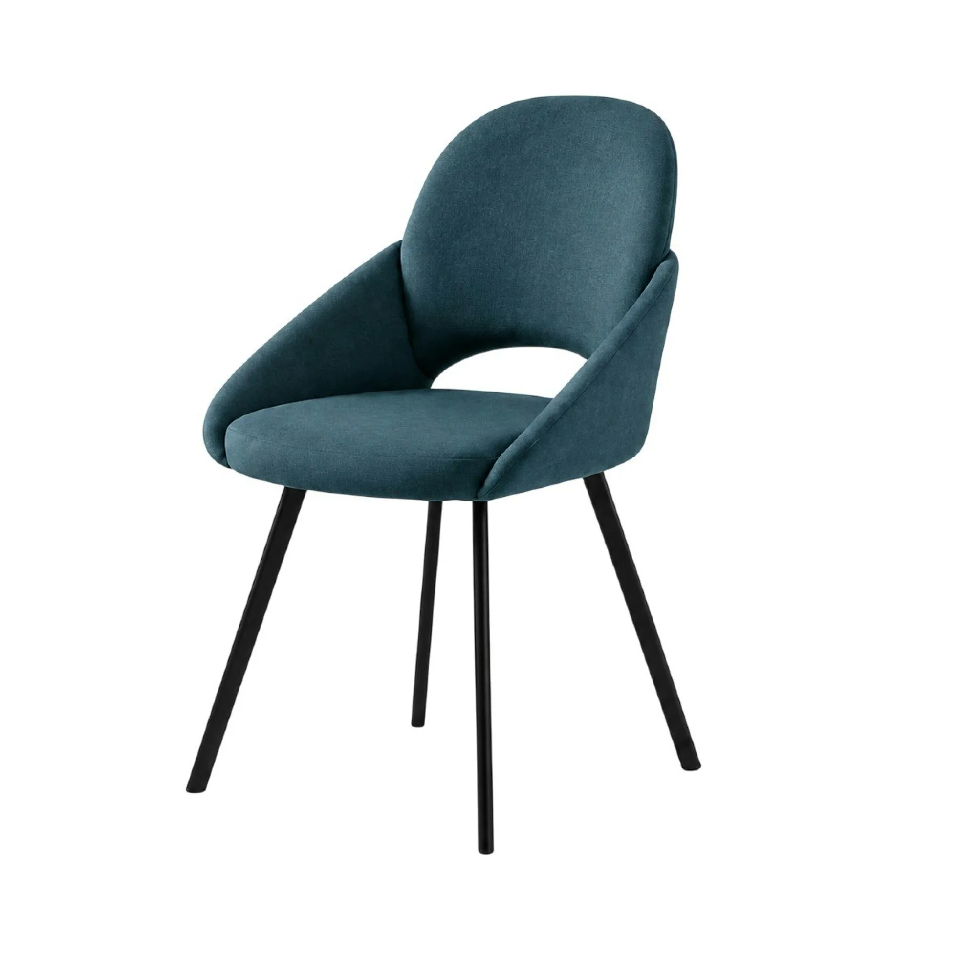 Chaise bleue à accoudoirs intégrés (x2) AUREN