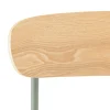Chaise bois et métal vert pale style écolier (lot de 2) TIM