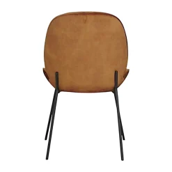 Chaise contemporaine en velours doré FLORENCE (lot 2)