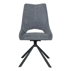Chaise contemporaine pivotante anthracite (lot de 2) LIGURIE