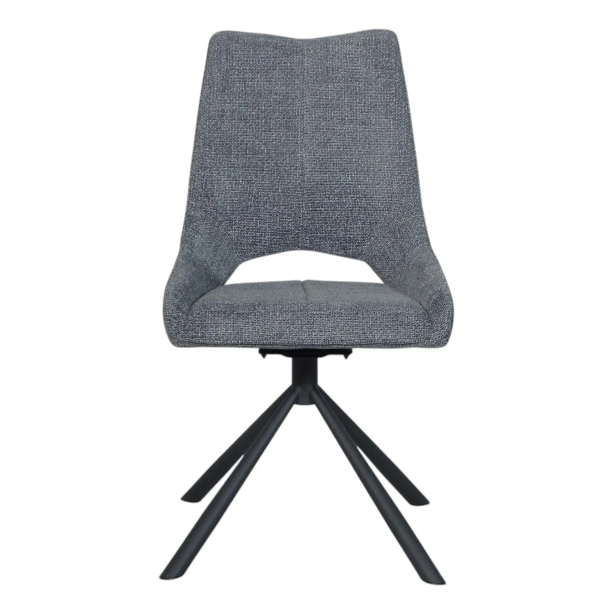 Chaise contemporaine pivotante anthracite (lot de 2) LIGURIE
