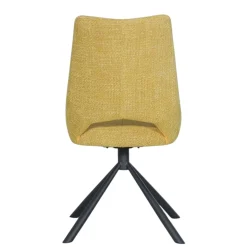 Chaise contemporaine pivotante moutarde (lot de 2) LIGURIE