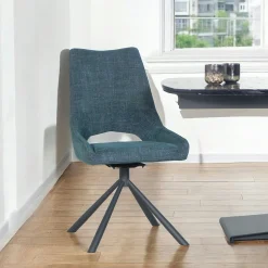 Chaise contemporaine pivotante lagon (lot de 2) LIGURIE