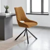 Chaise contemporaine pivotante rouille (lot de 2) LIGURIE