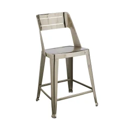 Chaise de bar design chrome (lot de 2) HELSINKI