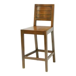Chaise de bar Hévéa 42x46x97cm ATTAN