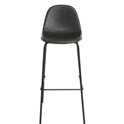 Chaise de bar noir TIM (lot de 2)