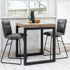 Chaise de bar pivotante gris used OKA (lot de 2)