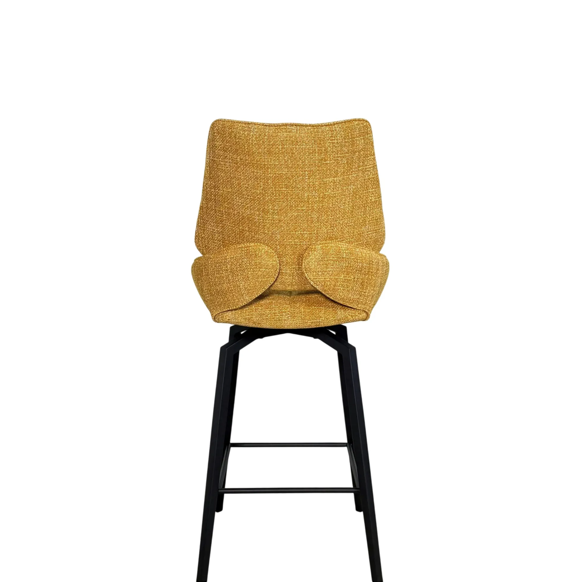 Chaise de bar pivotante moutarde assise baquet (lot de 2) LIGURIE