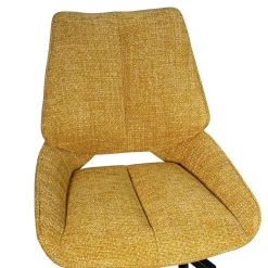 Chaise de bar pivotante moutarde assise baquet (lot de 2) LIGURIE