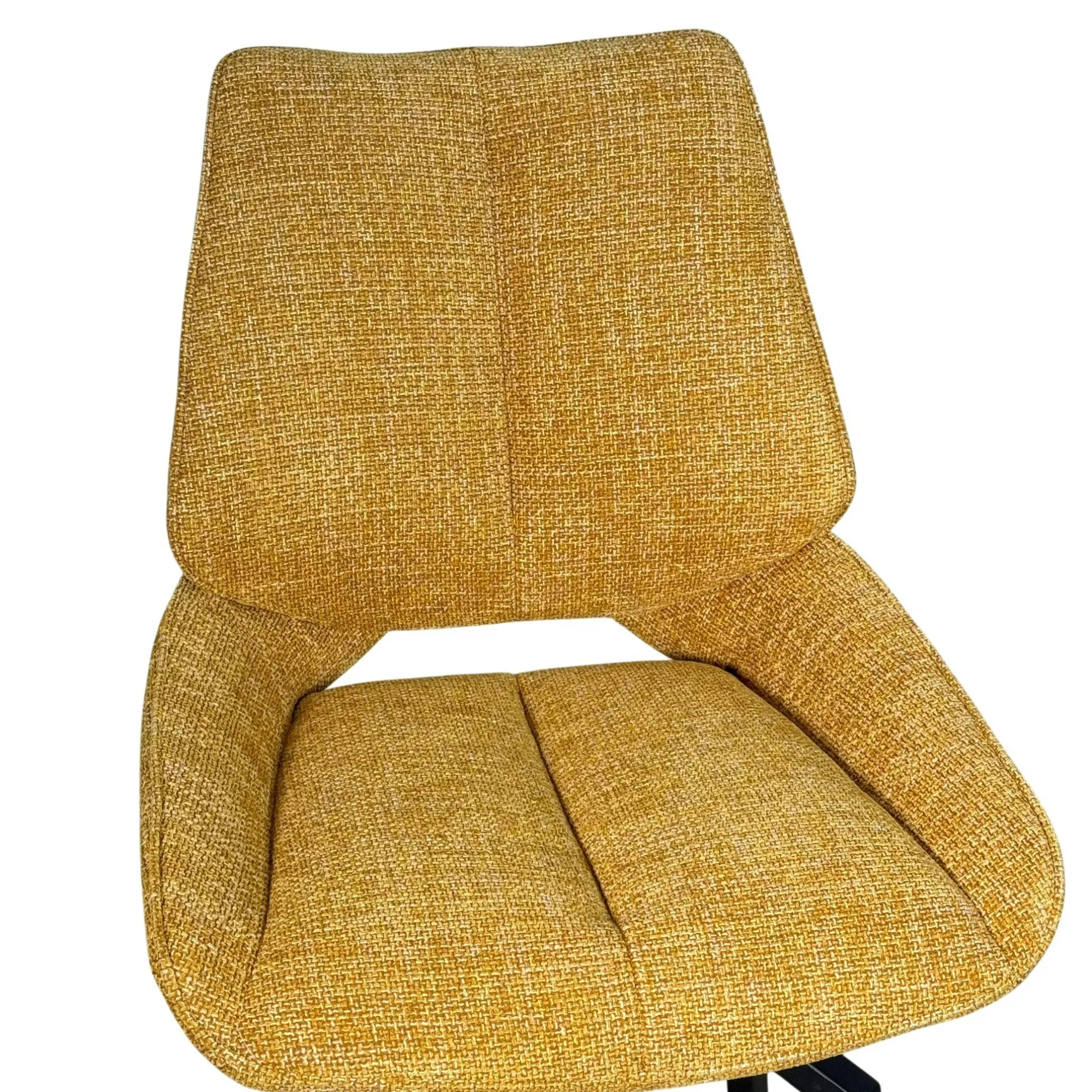 Chaise de bar pivotante moutarde assise baquet (lot de 2) LIGURIE