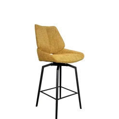Chaise de bar pivotante moutarde assise baquet (lot de 2) LIGURIE