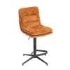 Chaise de bar rouille réglable en hauteur (x2) PALERME