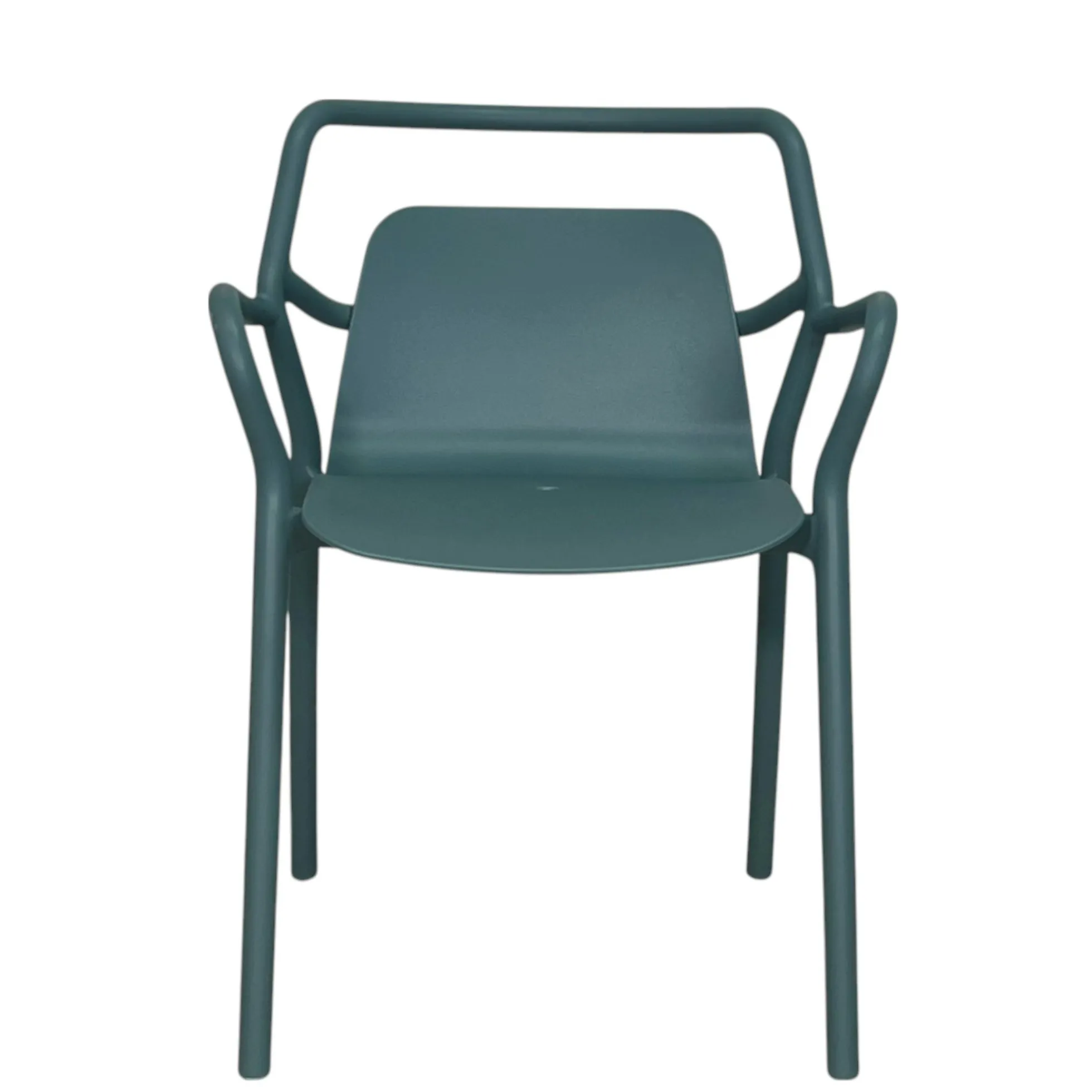 Chaise de jardin design bleue, empilable (lot de 2) PINETO