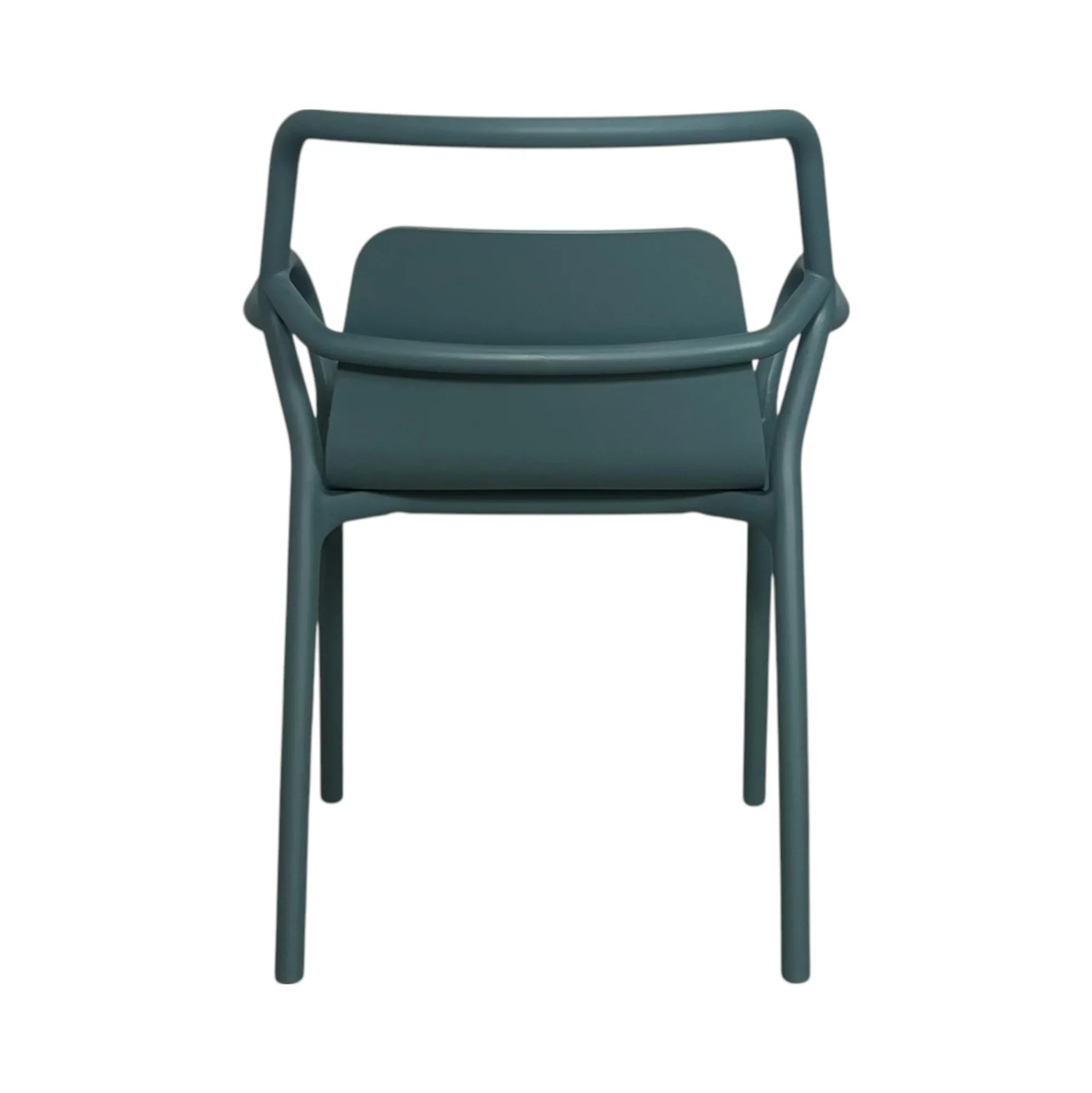 Chaise de jardin design bleue, empilable (lot de 2) PINETO