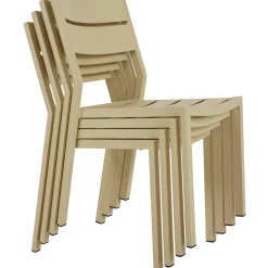 Chaise de jardin en aluminium jaune tendre (lot de 2) STOCKHOLM