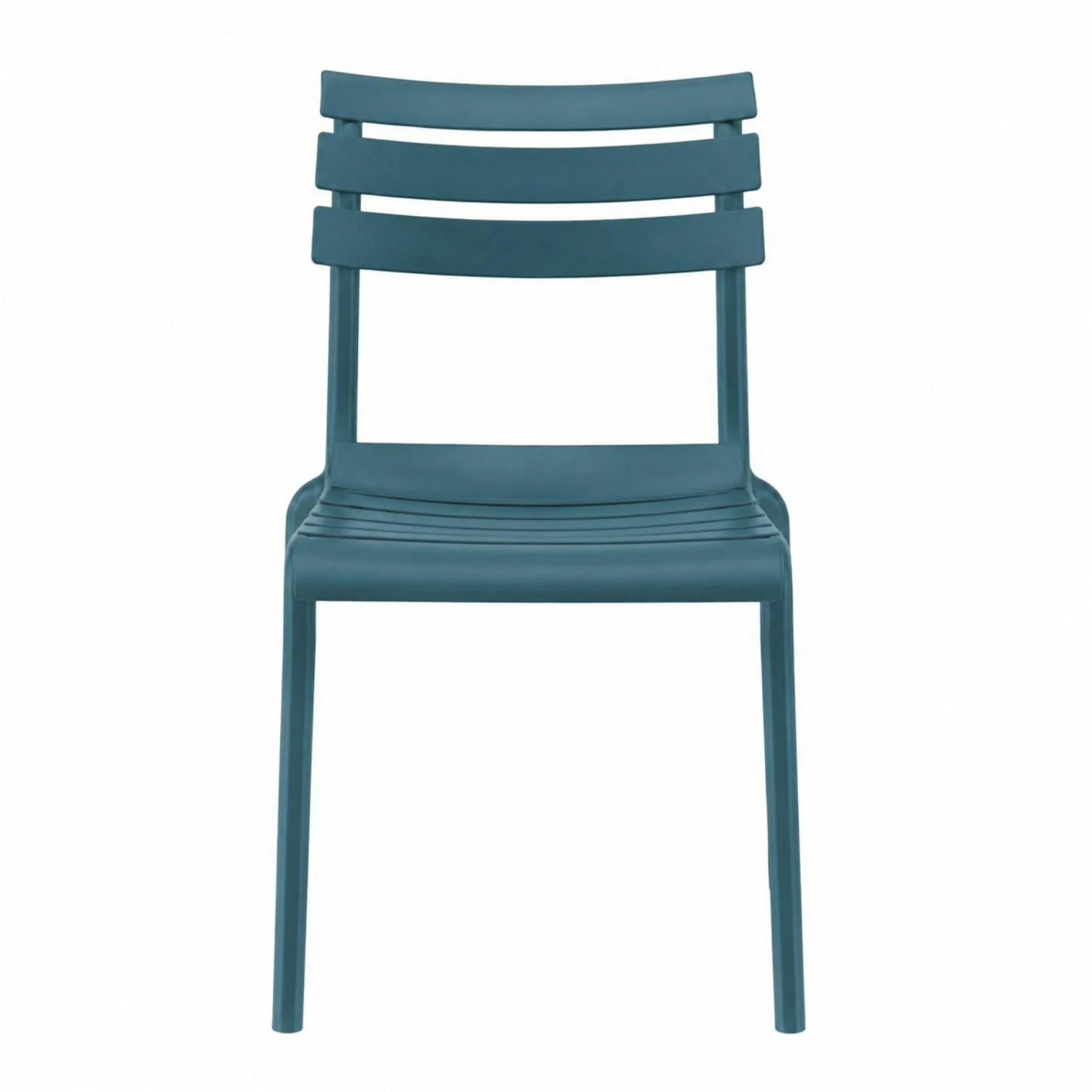 Chaise de jardin en plastique bleu (lot de 2) LUGANO