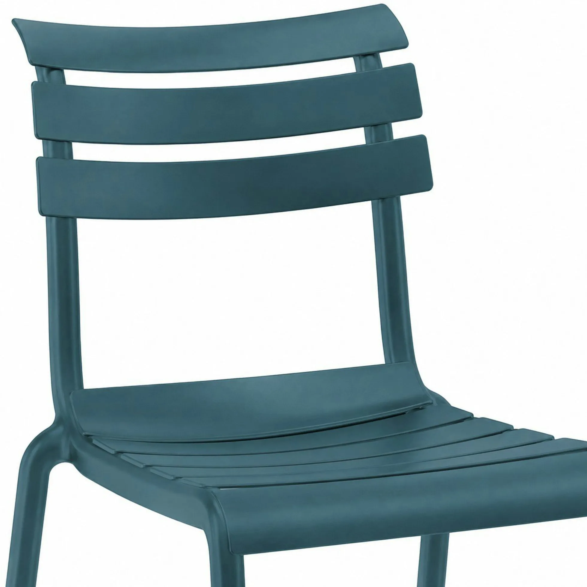 Chaise de jardin en plastique bleu (lot de 2) LUGANO