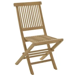 Chaise de jardin en teck à bords droits (lot de 2) SUMMER