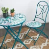 Chaise de jardin motif oiseau (lot de 2) GRENADE