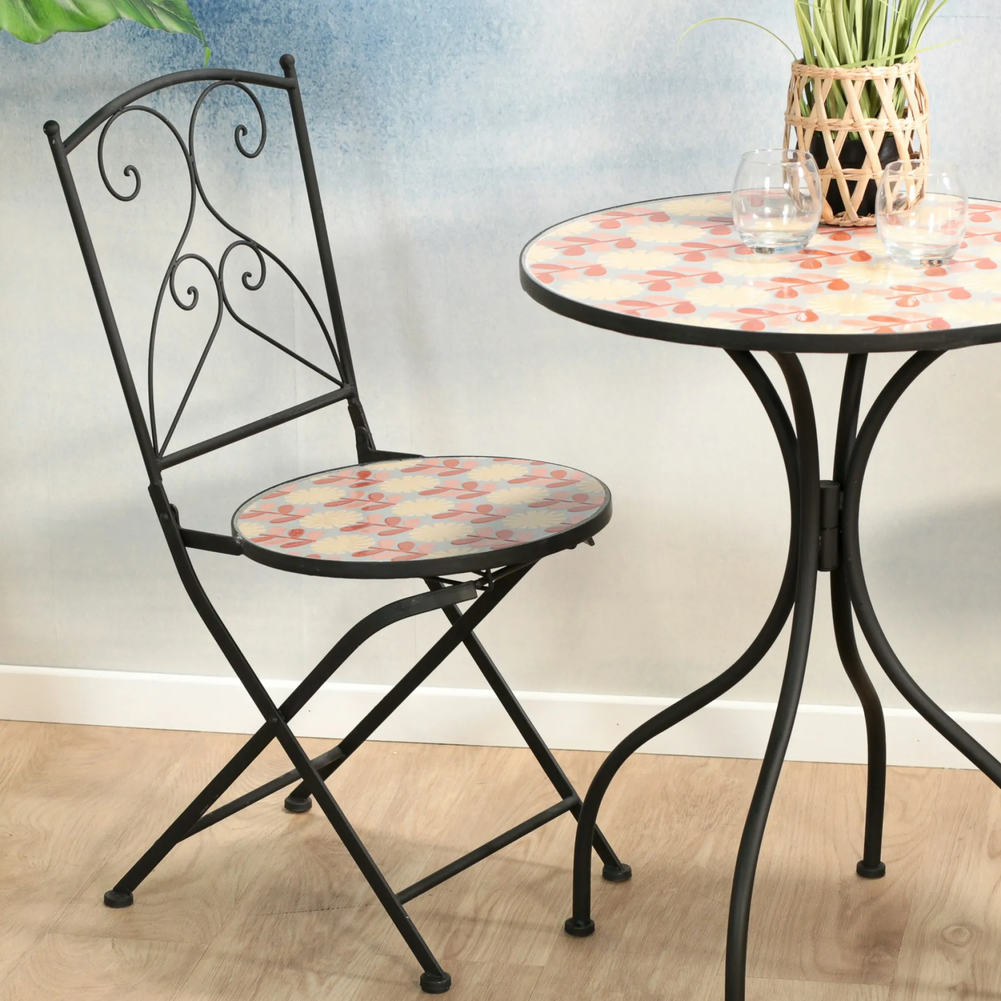 Chaise de jardin motif 70s (lot de 2) GRENADE