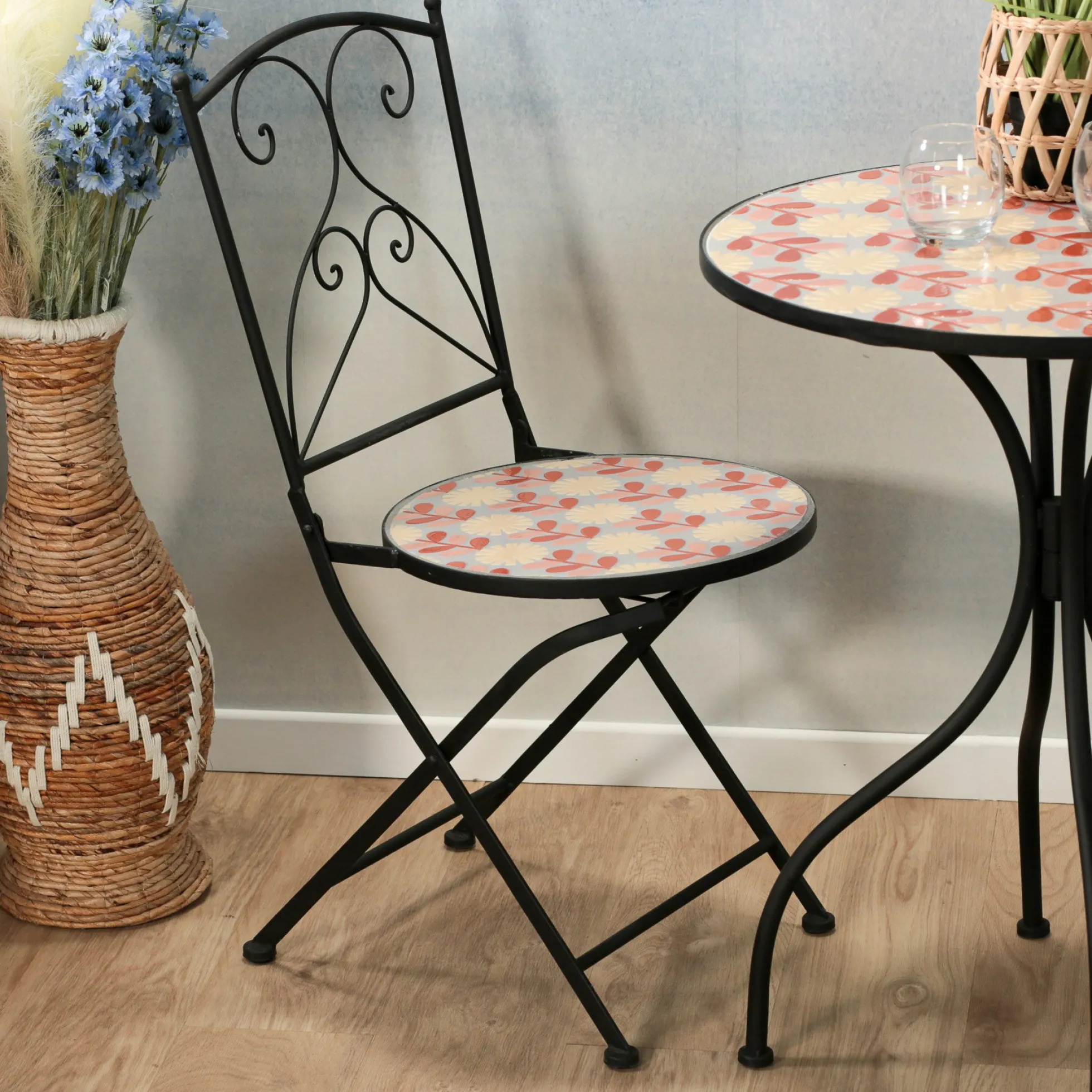 Chaise de jardin motif 70s (lot de 2) GRENADE
