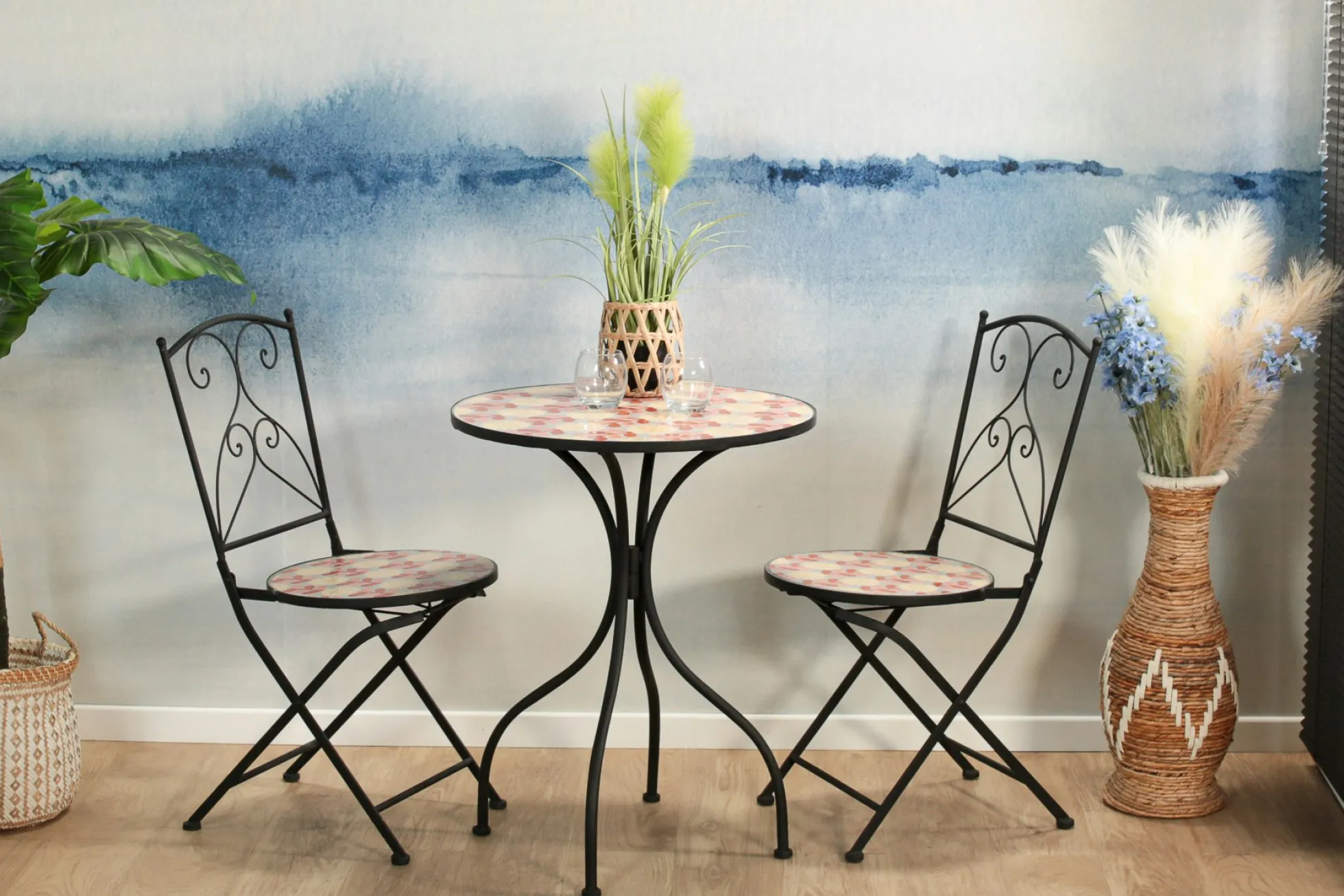 Chaise de jardin motif 70s (lot de 2) GRENADE