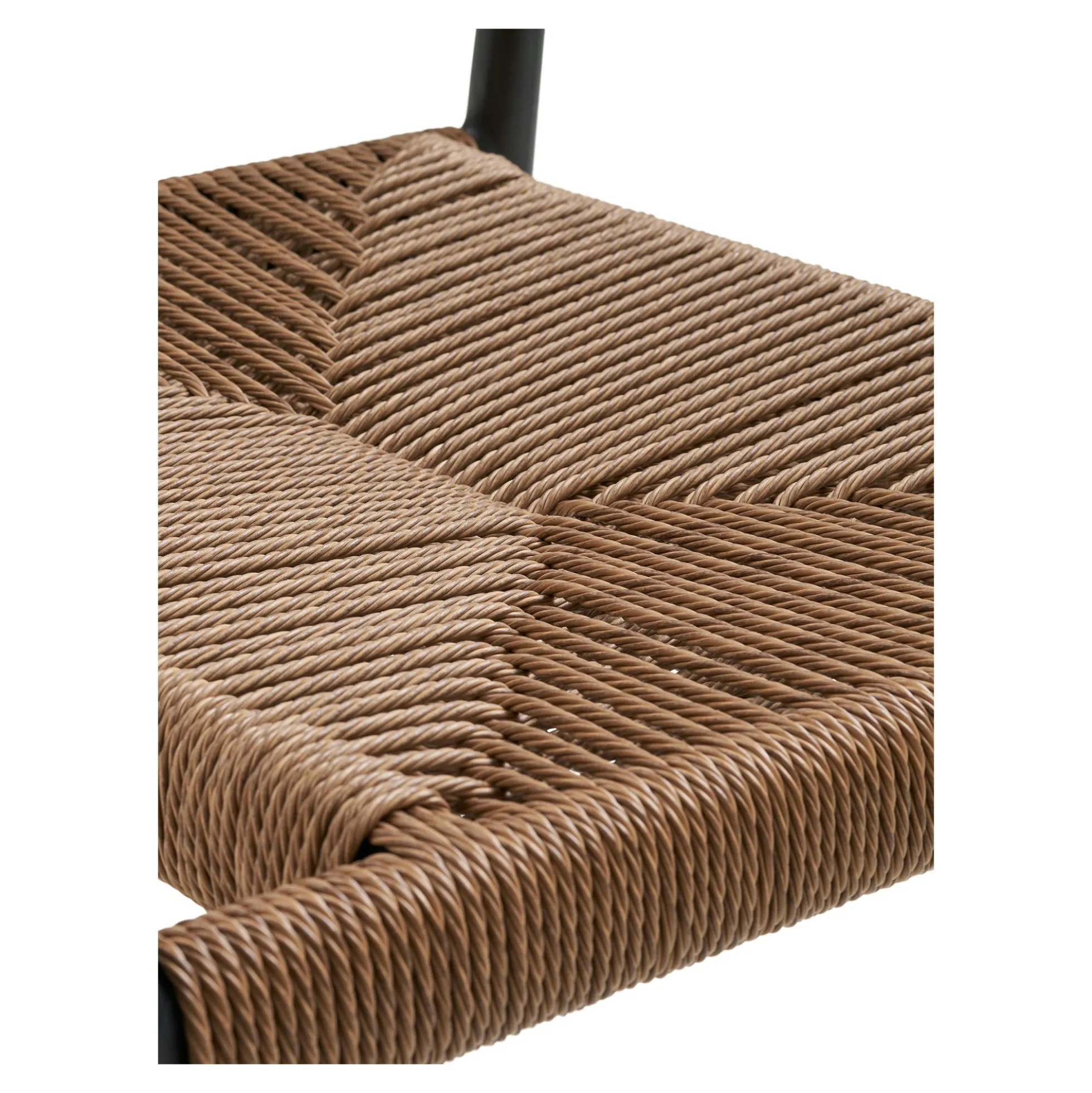 Chaise de jardin noire en résine tressée et aluminium (lot de 2) MENDOZA