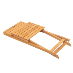 Chaise de jardin pliante en bois, avec poignée SORA