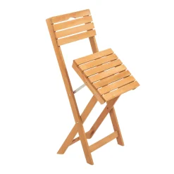 Chaise de jardin pliante en bois, avec poignée SORA