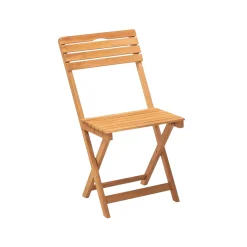 Chaise de jardin pliante en bois, avec poignée SORA