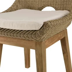 Chaise de jardin résine tressée beige (lot de 2) MANY