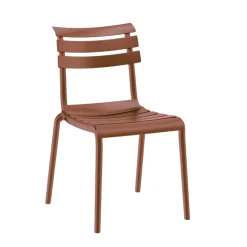 Chaise de jardin terracotta en plastique (lot de 2) LUGANO