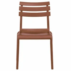 Chaise de jardin terracotta en plastique (lot de 2) LUGANO
