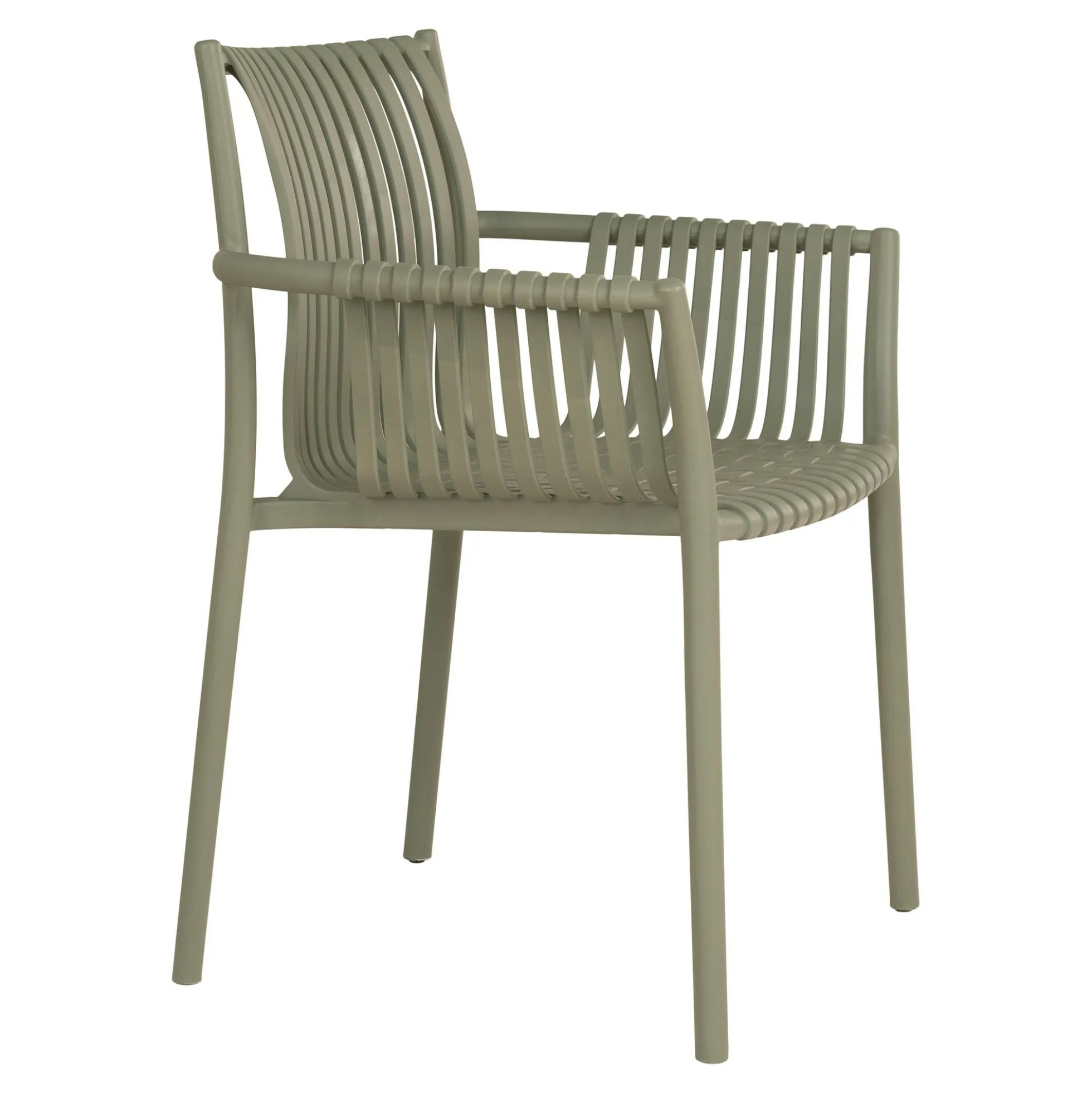 Chaise de jardin verte (lot de 4) MENDOZA
