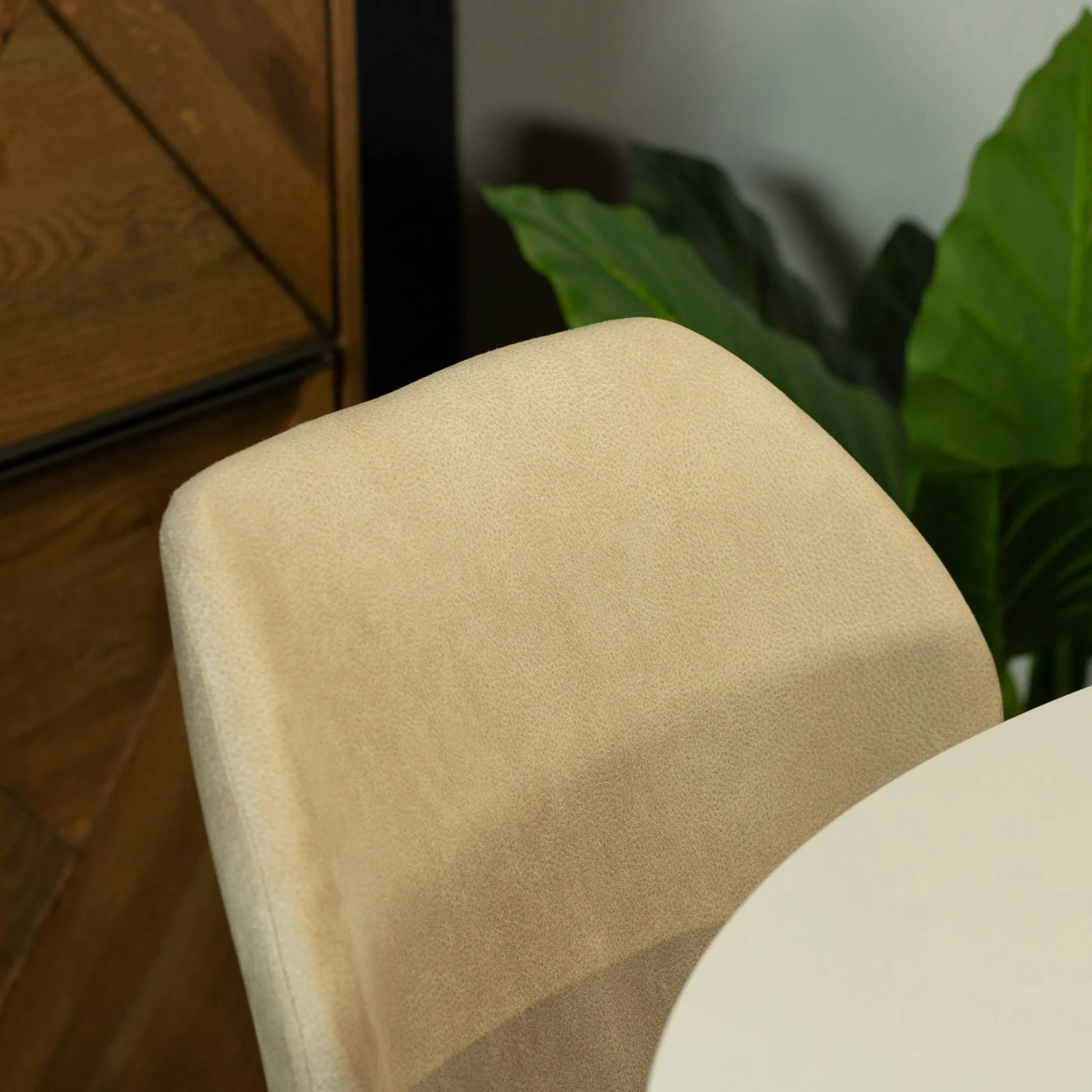 Chaise de salle à manger beige crème (lot de 2) HAWAI