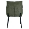Chaise de salle à manger bi-matière verte (lot de 2) KERALA