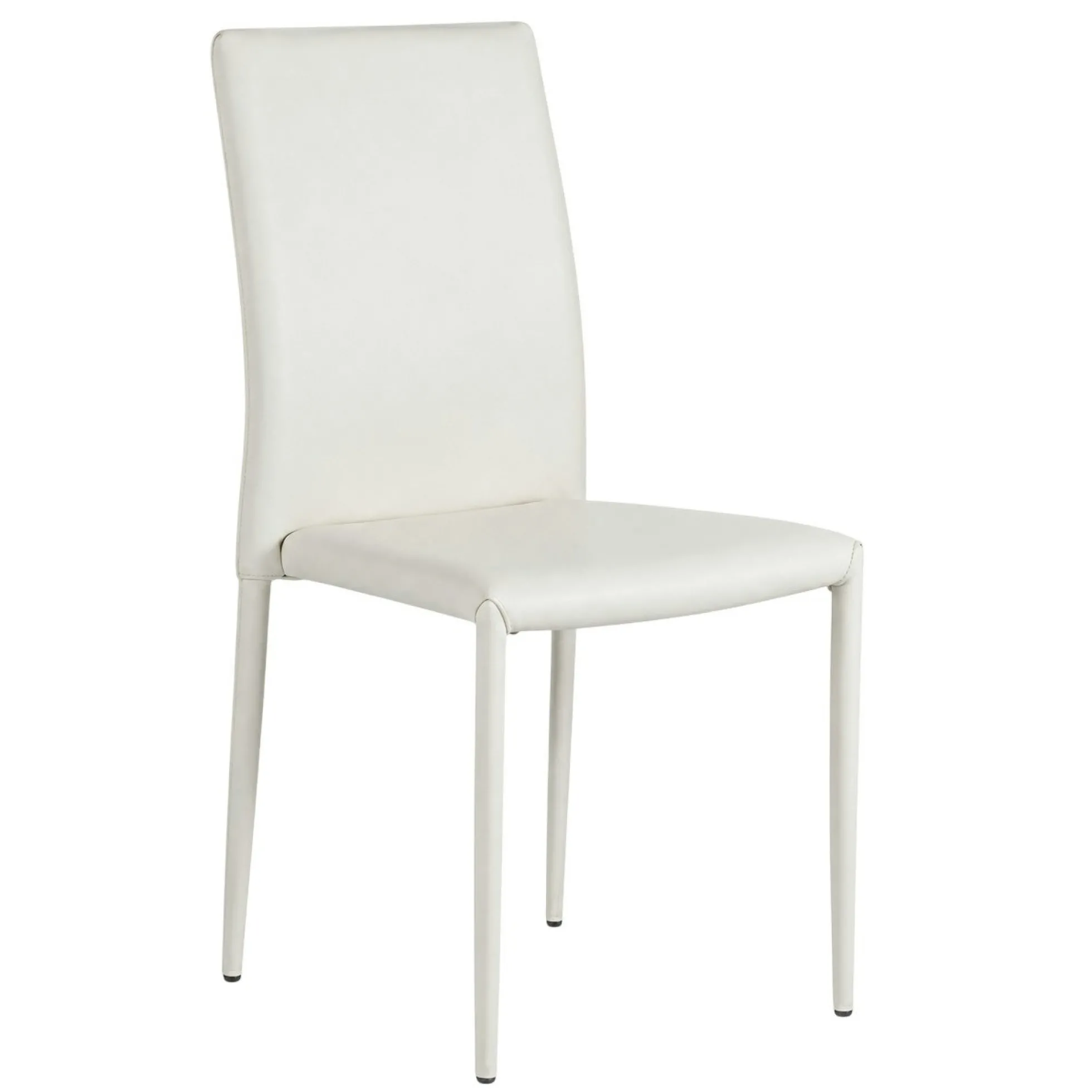 Chaise de salle à manger blanche moderne (lot de 2) LORA