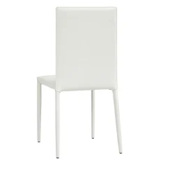 Chaise de salle à manger blanche moderne (lot de 2) LORA