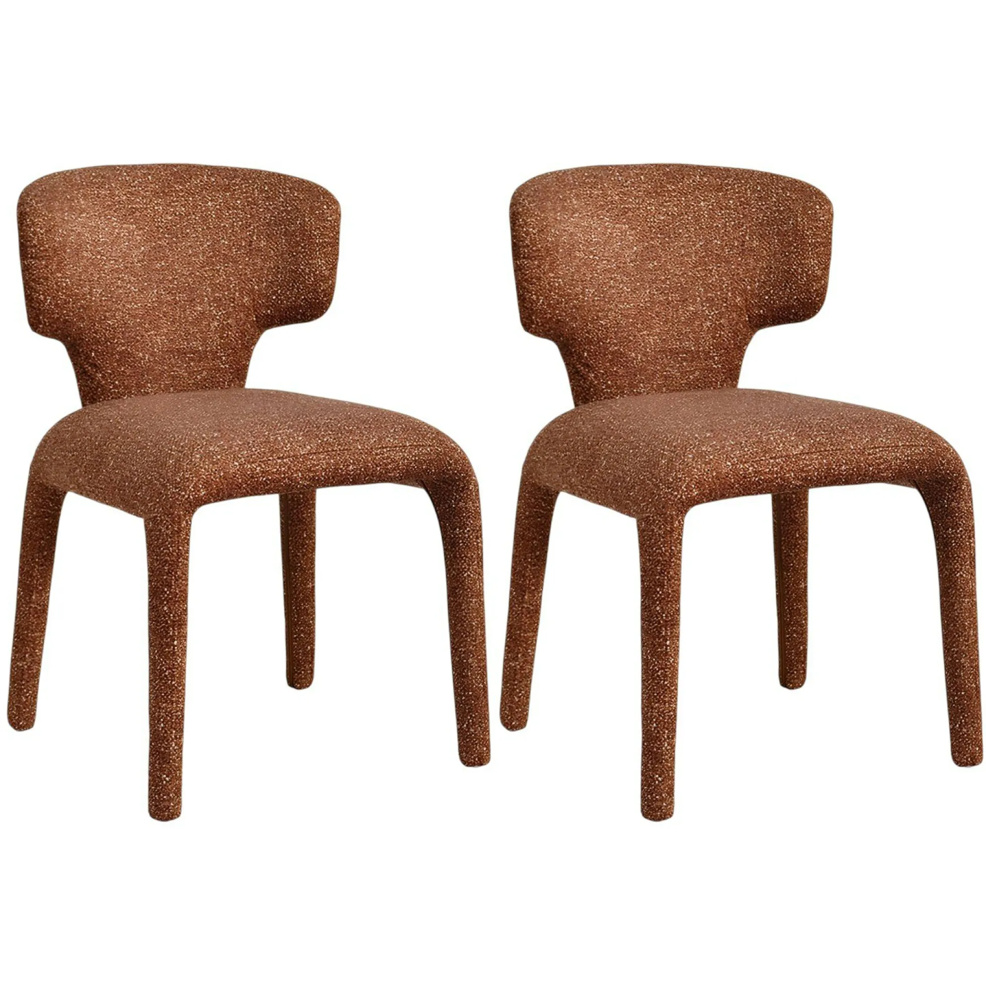 Chaise de salle à manger design terracotta (lot de 2) TULSA