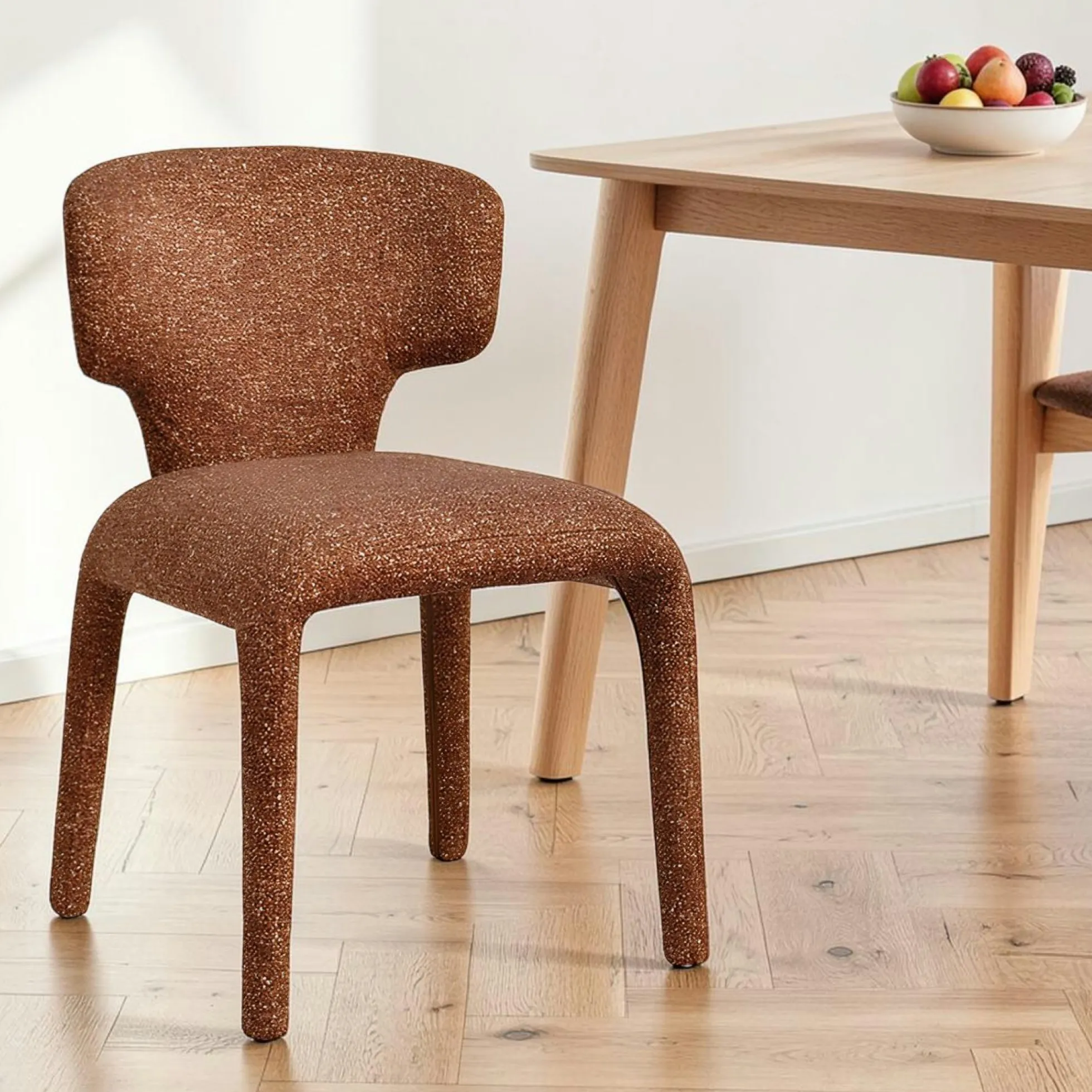 Chaise de salle à manger design terracotta (lot de 2) TULSA