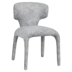 Chaise de salle à manger design grise (lot de 2) TULSA