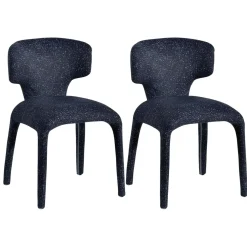 Chaise de salle à manger design bleue (lot de 2) TULSA