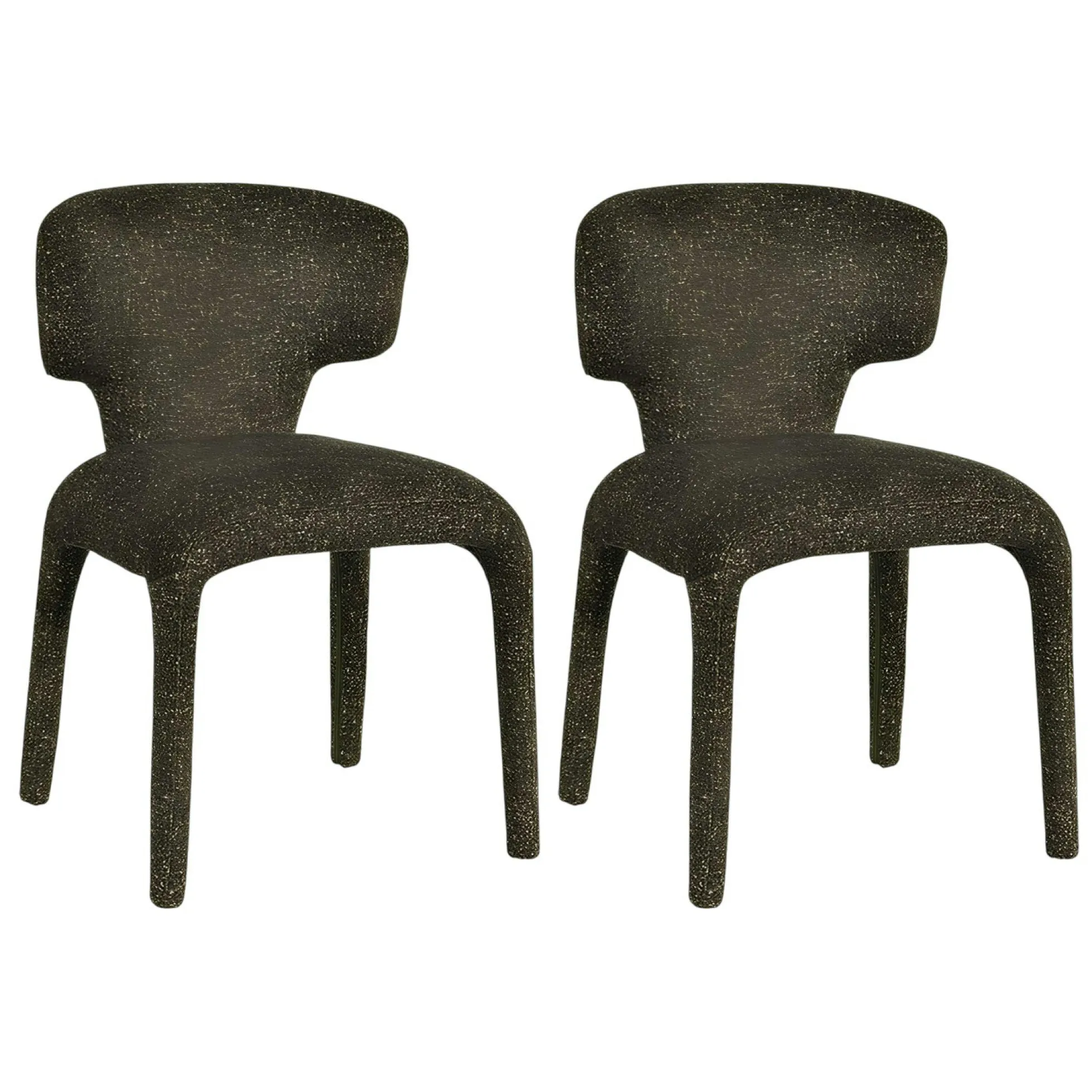 Chaise de salle à manger design kaki (lot de 2) TULSA