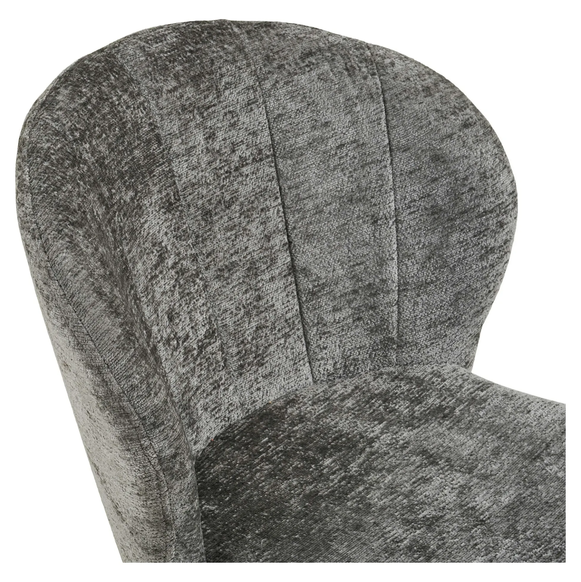 Chaise de salle à manger en tissu gris (lot de 2) ROSARIO