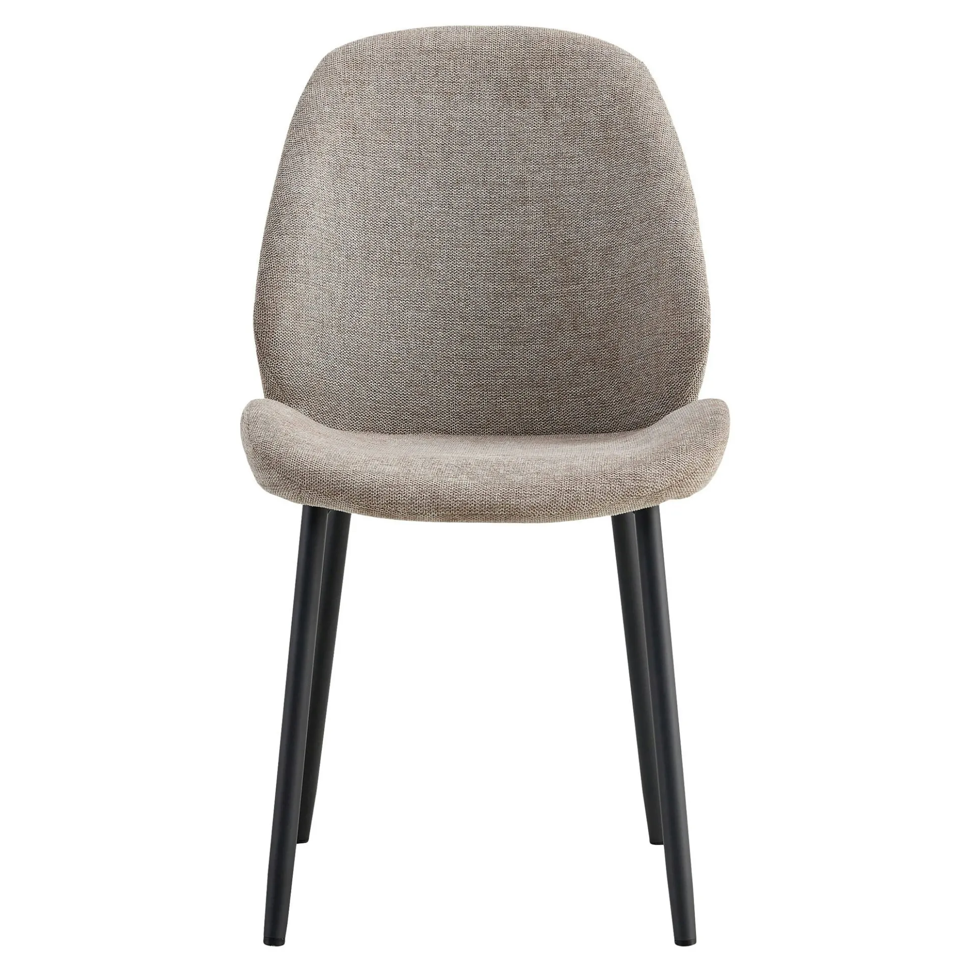 Chaise de salle à manger en tissu gris (lot de 2) BERLIN