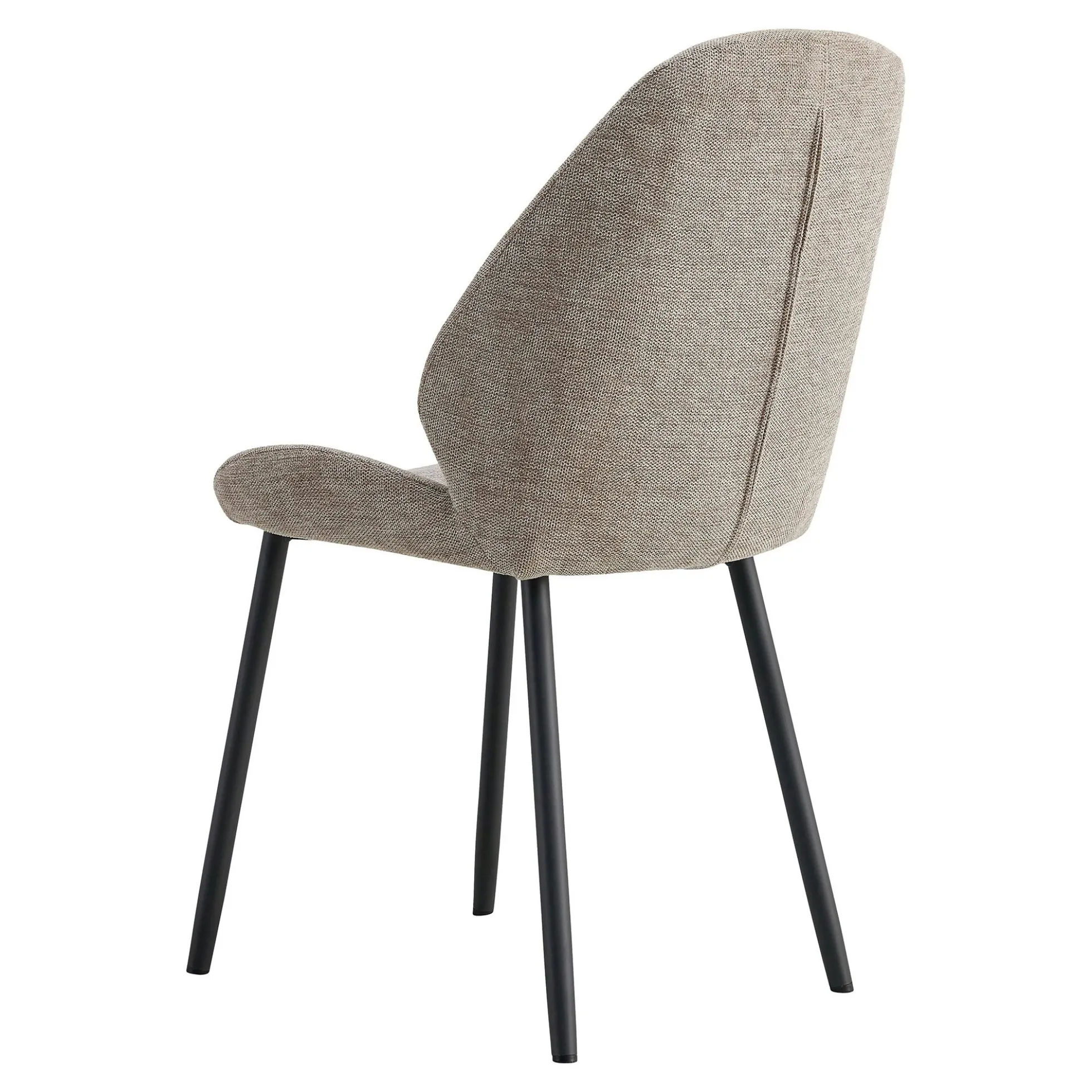 Chaise de salle à manger en tissu gris (lot de 2) BERLIN