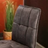 Chaise de salle à manger gris anthracite avec pieds épingle (lot de 2) MALMOE